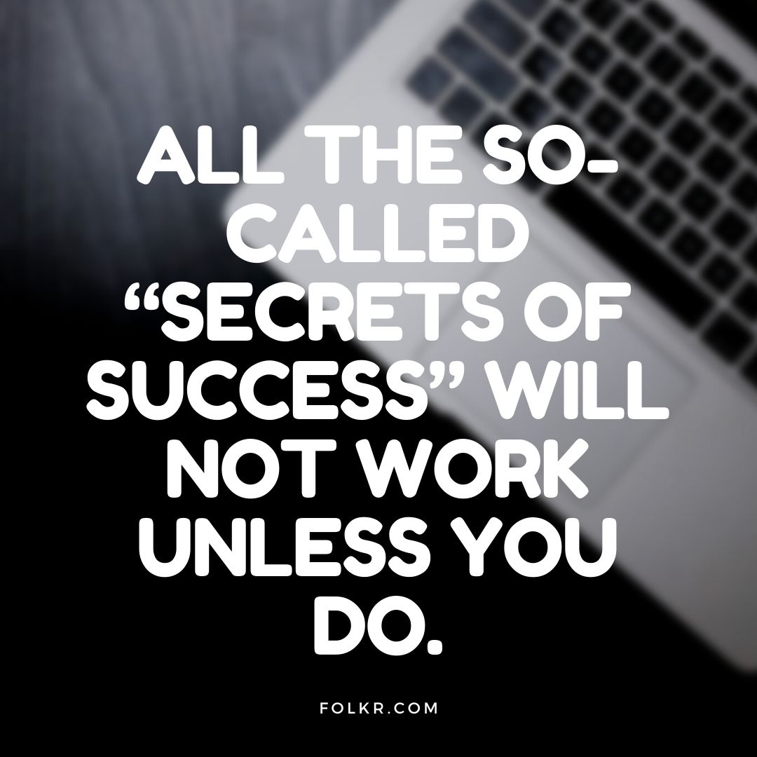 Motivational Work Quote Success