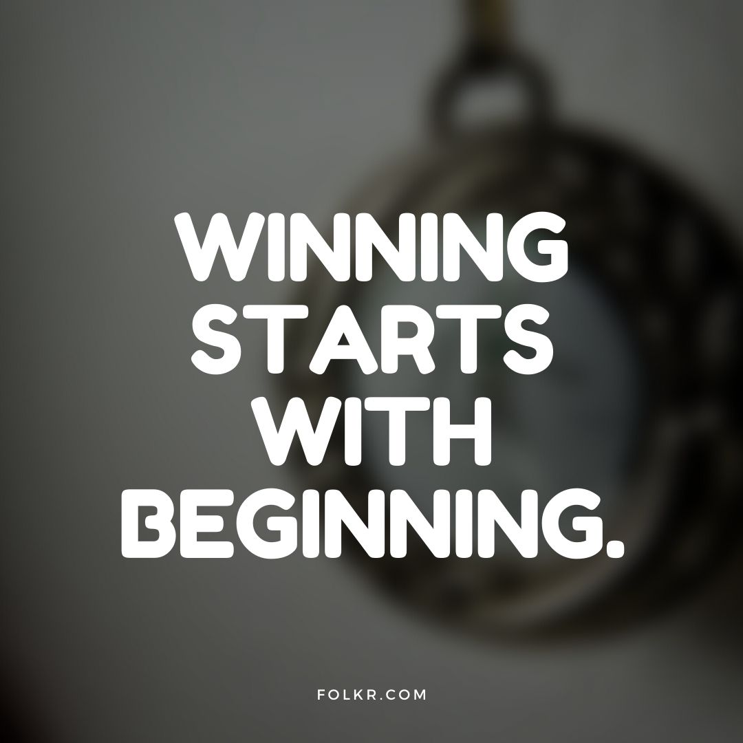 Winning quote saying